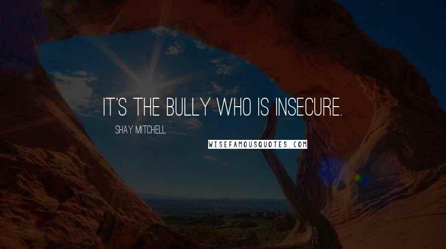 Shay Mitchell Quotes: It's the bully who is insecure.