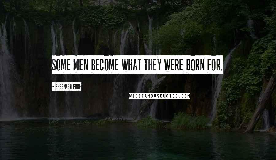 Sheenagh Pugh Quotes: Some men become what they were born for.