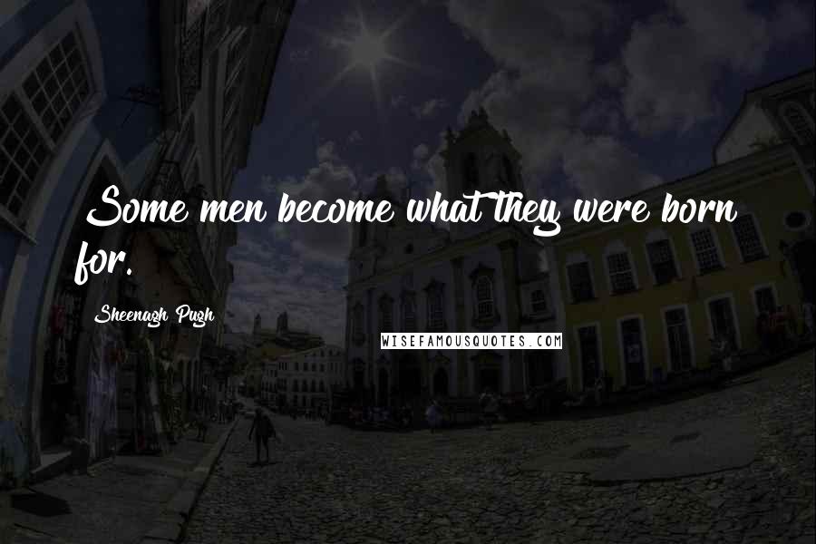 Sheenagh Pugh Quotes: Some men become what they were born for.