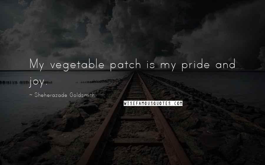 Sheherazade Goldsmith Quotes: My vegetable patch is my pride and joy.