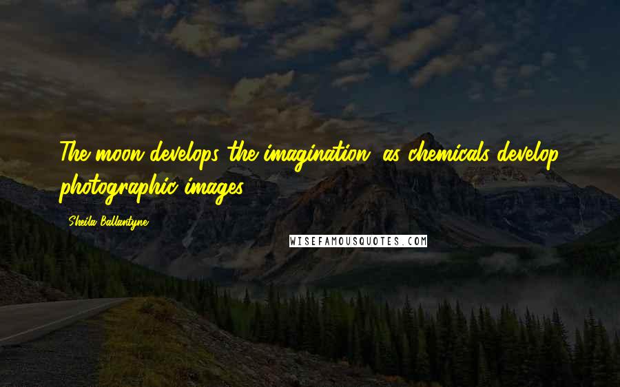 Sheila Ballantyne Quotes: The moon develops the imagination, as chemicals develop photographic images.