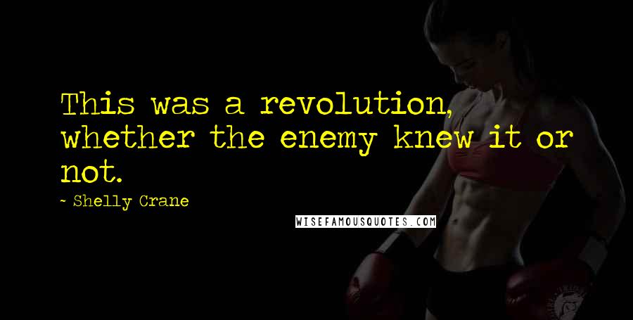 Shelly Crane Quotes: This was a revolution, whether the enemy knew it or not.