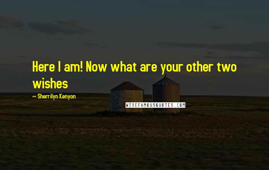 Sherrilyn Kenyon Quotes: Here I am! Now what are your other two wishes