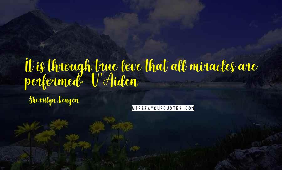Sherrilyn Kenyon Quotes: It is through true love that all miracles are performed. (V'Aiden)