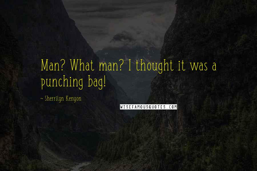 Sherrilyn Kenyon Quotes: Man? What man? I thought it was a punching bag!