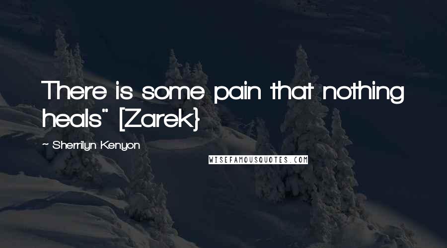 Sherrilyn Kenyon Quotes: There is some pain that nothing heals" [Zarek}