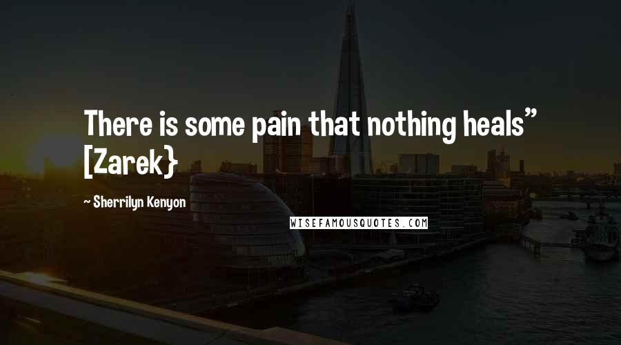 Sherrilyn Kenyon Quotes: There is some pain that nothing heals" [Zarek}