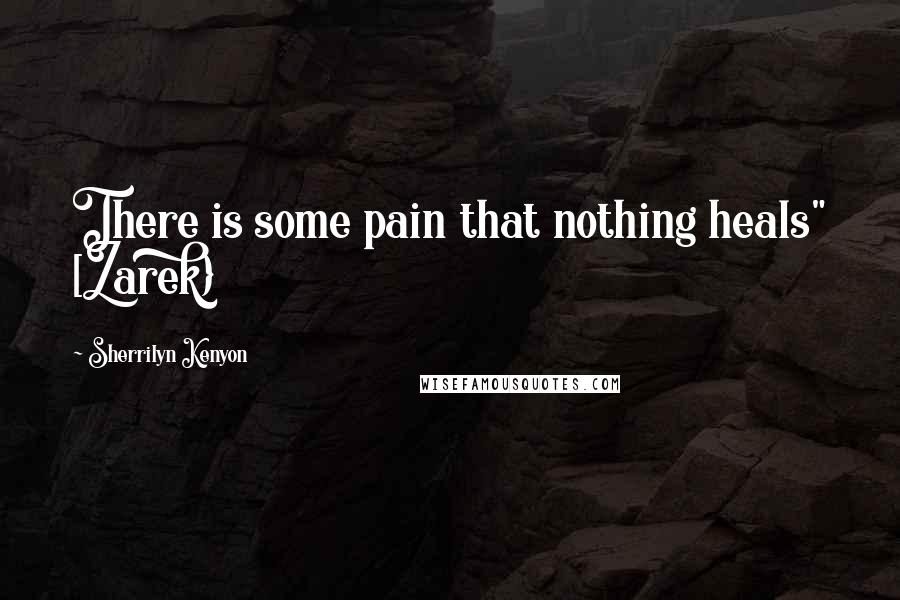 Sherrilyn Kenyon Quotes: There is some pain that nothing heals" [Zarek}