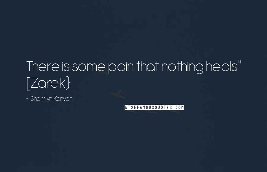 Sherrilyn Kenyon Quotes: There is some pain that nothing heals" [Zarek}