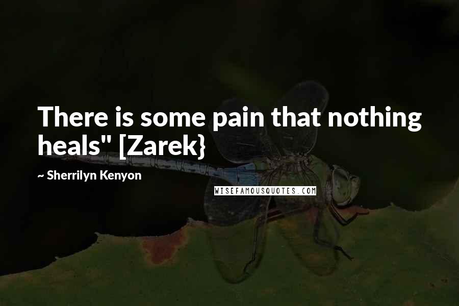 Sherrilyn Kenyon Quotes: There is some pain that nothing heals" [Zarek}