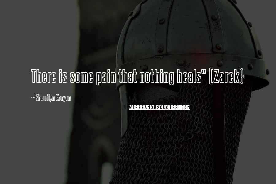 Sherrilyn Kenyon Quotes: There is some pain that nothing heals" [Zarek}