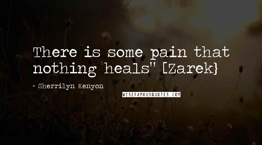 Sherrilyn Kenyon Quotes: There is some pain that nothing heals" [Zarek}