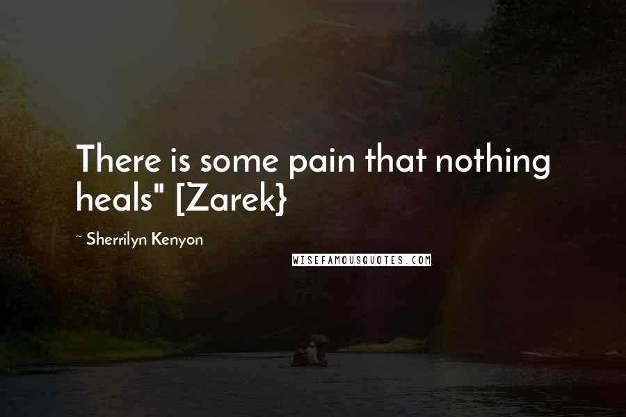 Sherrilyn Kenyon Quotes: There is some pain that nothing heals" [Zarek}