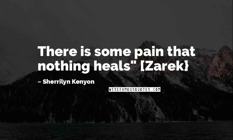 Sherrilyn Kenyon Quotes: There is some pain that nothing heals" [Zarek}