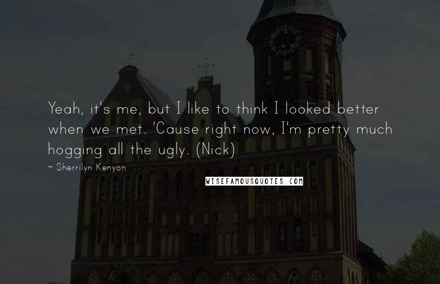 Sherrilyn Kenyon Quotes: Yeah, it's me, but I like to think I looked better when we met. 'Cause right now, I'm pretty much hogging all the ugly. (Nick)