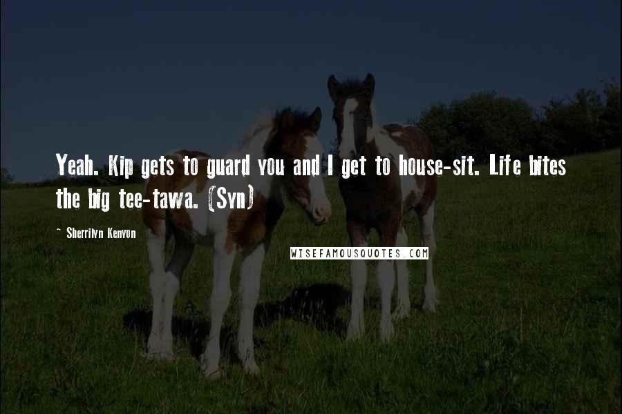 Sherrilyn Kenyon Quotes: Yeah. Kip gets to guard you and I get to house-sit. Life bites the big tee-tawa. (Syn)