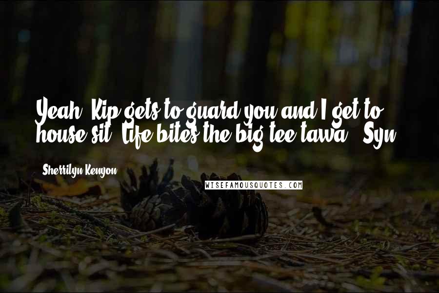 Sherrilyn Kenyon Quotes: Yeah. Kip gets to guard you and I get to house-sit. Life bites the big tee-tawa. (Syn)