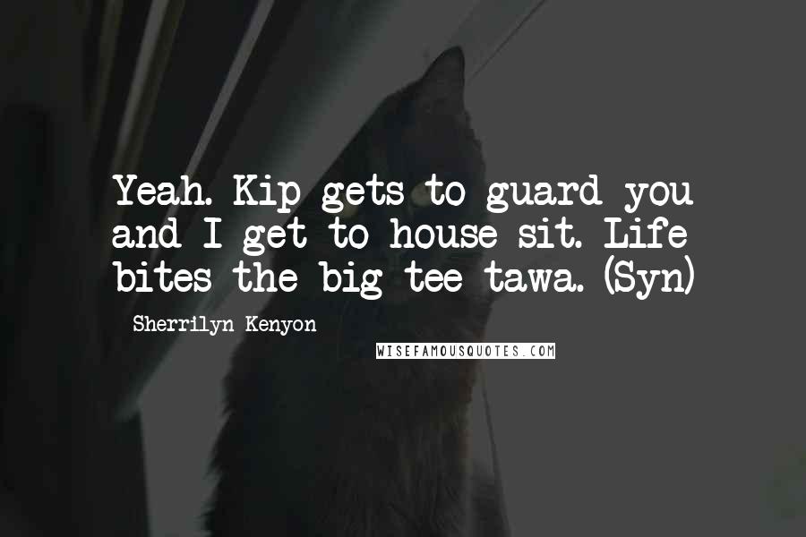 Sherrilyn Kenyon Quotes: Yeah. Kip gets to guard you and I get to house-sit. Life bites the big tee-tawa. (Syn)