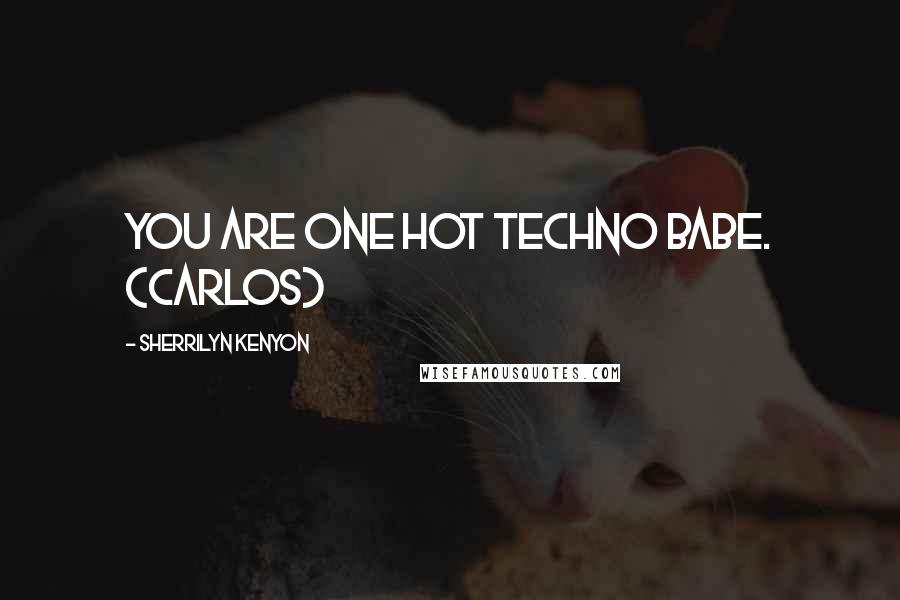 Sherrilyn Kenyon Quotes: You are one hot techno babe. (Carlos)