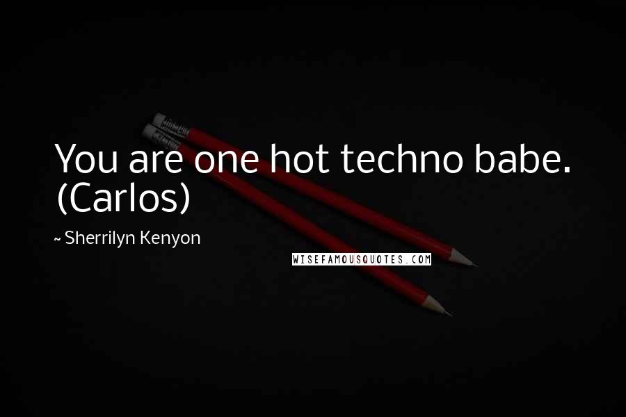 Sherrilyn Kenyon Quotes: You are one hot techno babe. (Carlos)