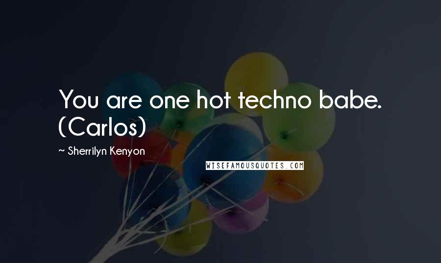 Sherrilyn Kenyon Quotes: You are one hot techno babe. (Carlos)