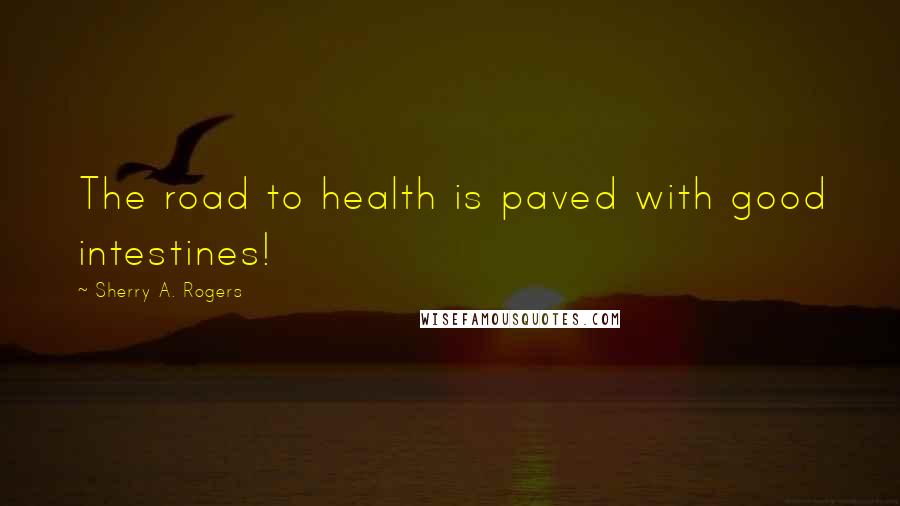 Sherry A. Rogers Quotes: The road to health is paved with good intestines!