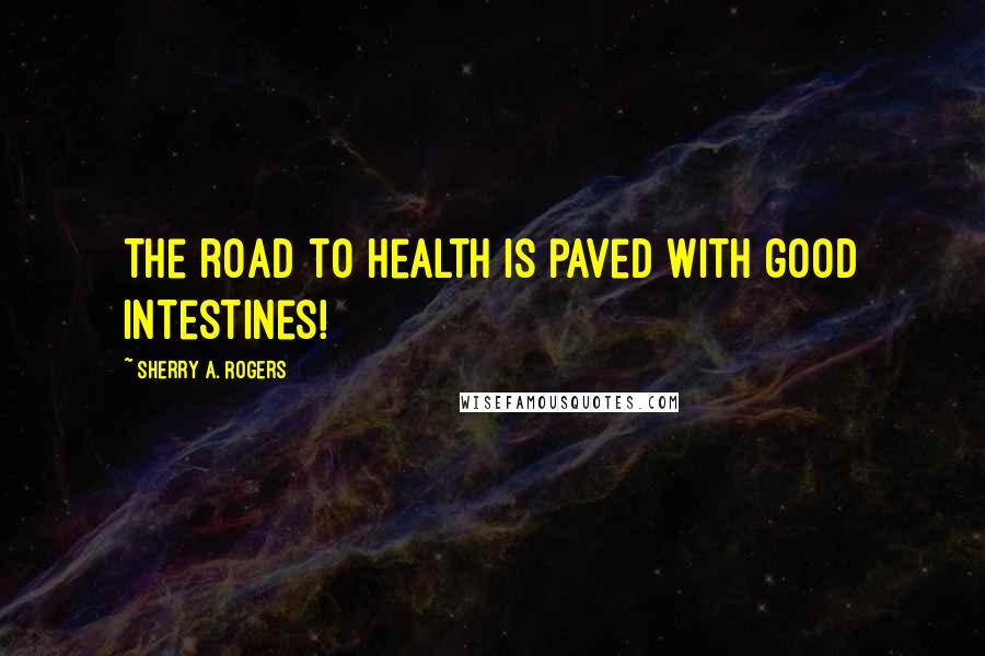 Sherry A. Rogers Quotes: The road to health is paved with good intestines!