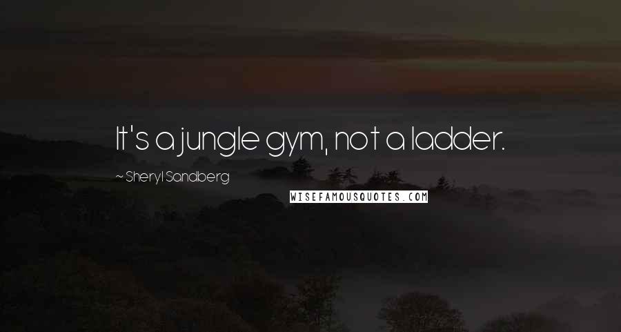 Sheryl Sandberg Quotes: It's a jungle gym, not a ladder.