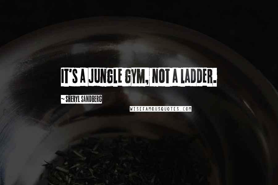Sheryl Sandberg Quotes: It's a jungle gym, not a ladder.