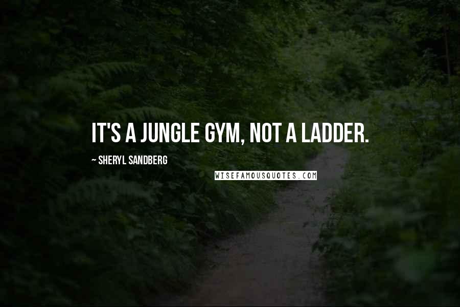 Sheryl Sandberg Quotes: It's a jungle gym, not a ladder.