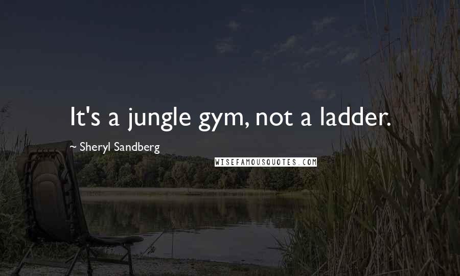 Sheryl Sandberg Quotes: It's a jungle gym, not a ladder.