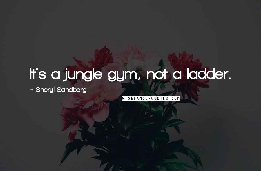 Sheryl Sandberg Quotes: It's a jungle gym, not a ladder.