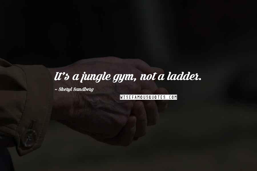 Sheryl Sandberg Quotes: It's a jungle gym, not a ladder.