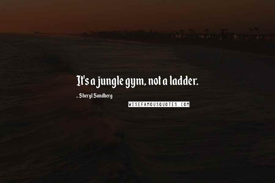 Sheryl Sandberg Quotes: It's a jungle gym, not a ladder.