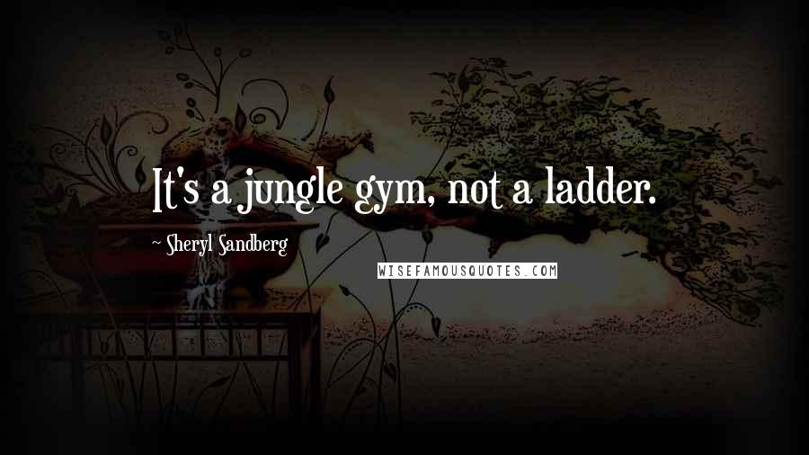 Sheryl Sandberg Quotes: It's a jungle gym, not a ladder.