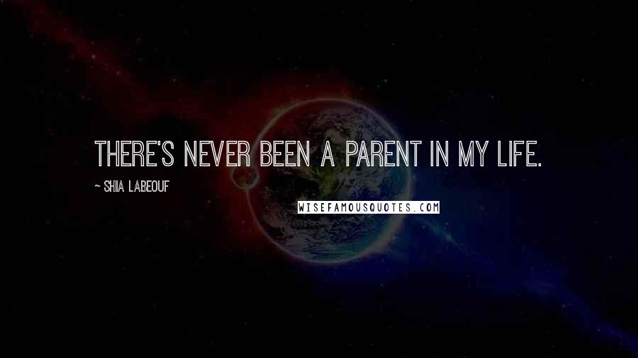 Shia Labeouf Quotes: There's never been a parent in my life.