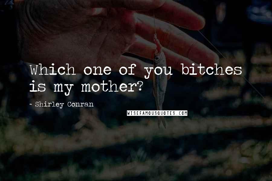 Shirley Conran Quotes: Which one of you bitches is my mother?