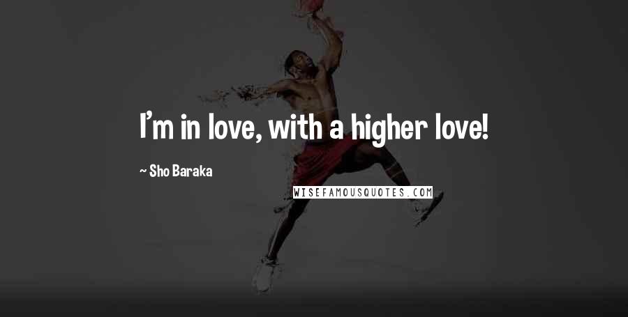 Sho Baraka Quotes: I'm in love, with a higher love!