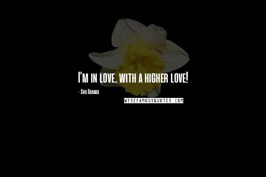 Sho Baraka Quotes: I'm in love, with a higher love!