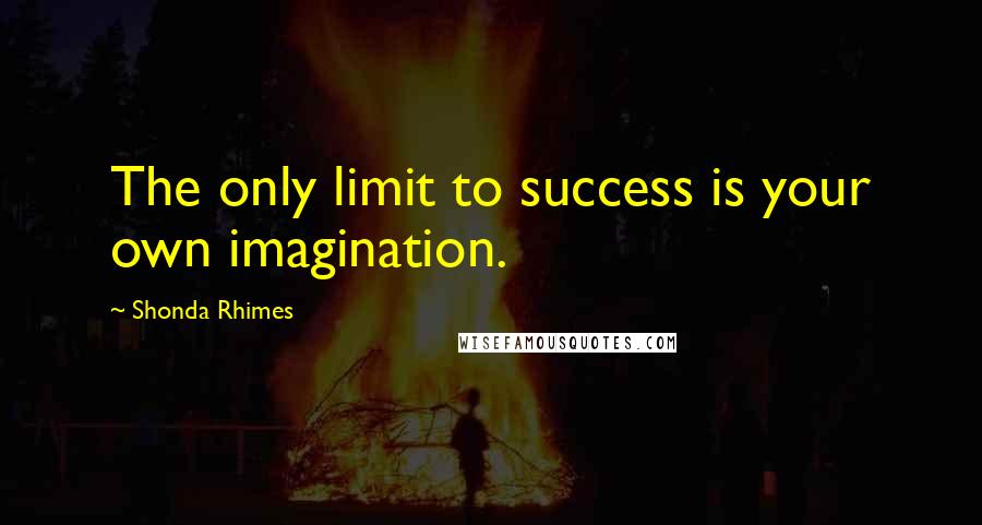 Shonda Rhimes Quotes: The only limit to success is your own imagination.