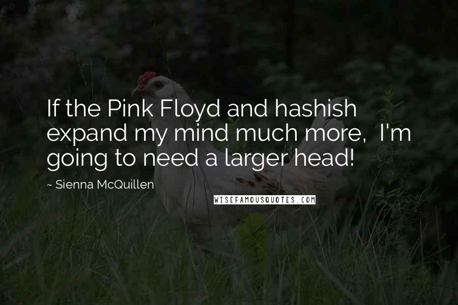 Sienna McQuillen Quotes: If the Pink Floyd and hashish expand my mind much more,  I'm going to need a larger head!