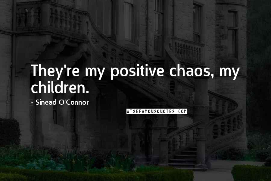 Sinead O'Connor Quotes: They're my positive chaos, my children.