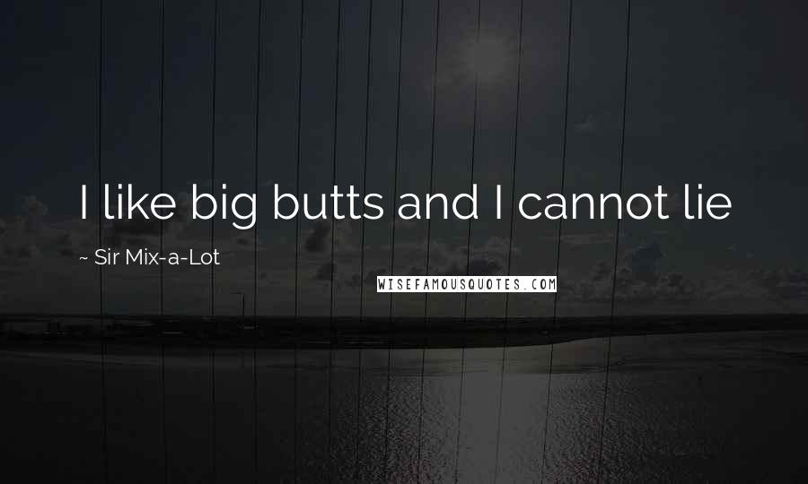Sir Mix-a-Lot Quotes: I like big butts and I cannot lie