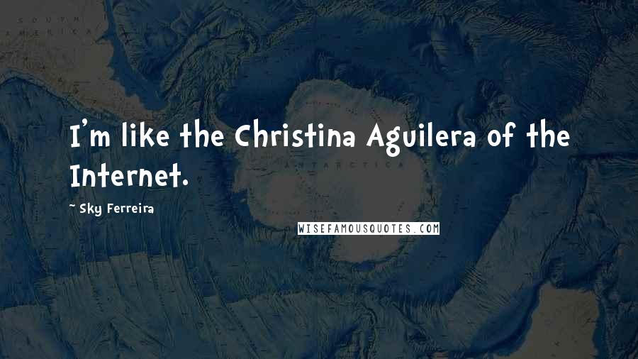 Sky Ferreira Quotes: I'm like the Christina Aguilera of the Internet.