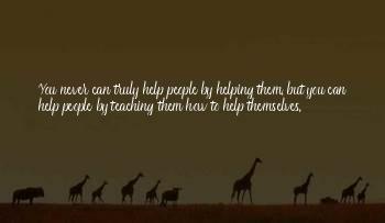 How You Help Them Quotes