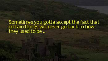 I Will Never Go Back To You Quotes