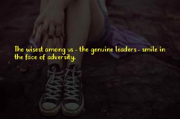 Leadership In The Face Of Adversity Quotes