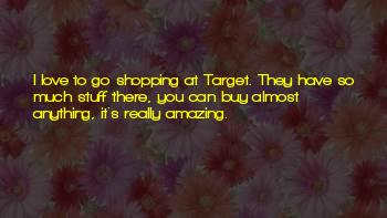 Target Shopping Quotes