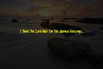 Thank You Lord For The Blessing Quotes