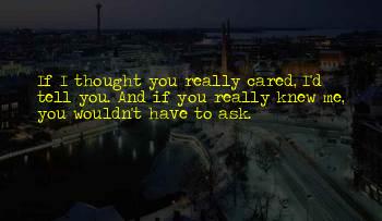 You Thought I Cared Quotes